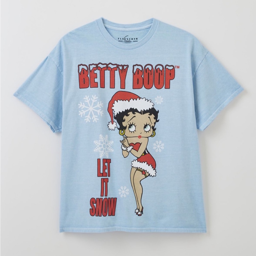 NWT UO Betty Boop Santa Christmas Let It Snow T-Shirt Size XL
